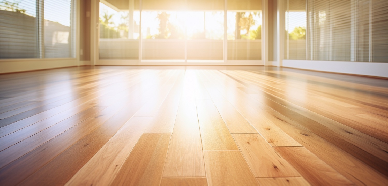 installed hardwood floor